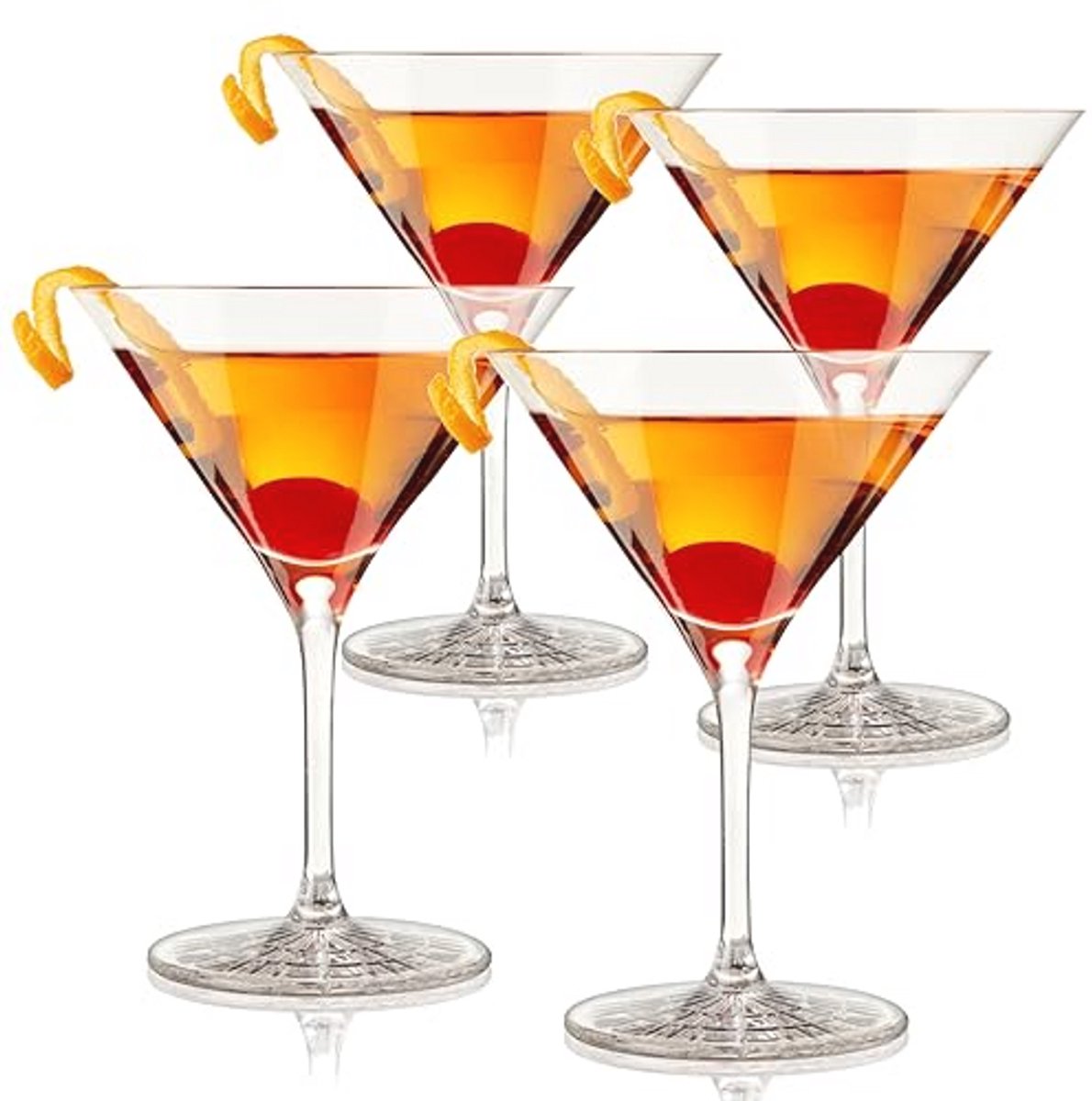 Set van 4 Cocktailglazen van Kristalglas - Perfect Serve - 165 ml - Vaatwasmachinebestendig