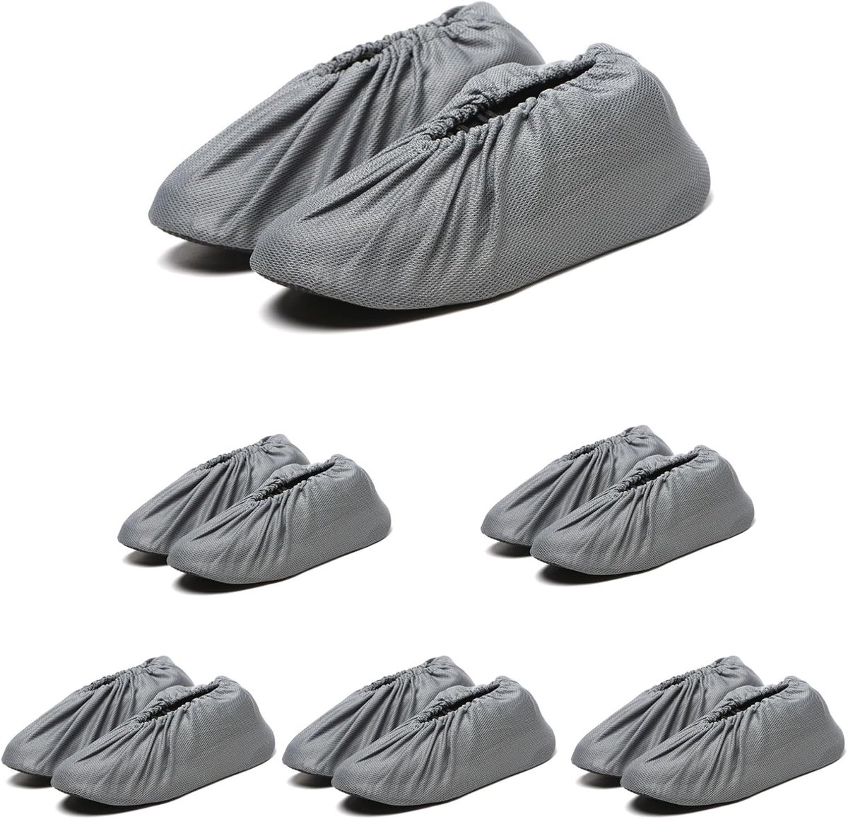 6 paar wasbare en waterdichte schoenovertrekken, geschikt voor de meeste soorten schoenen, houden vloeren en schoenen schoon.