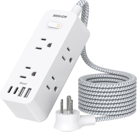 Indux Corner hoek keuken stopcontact met 3 penaarde stopcontacten en 2 USB opladers 1208957442