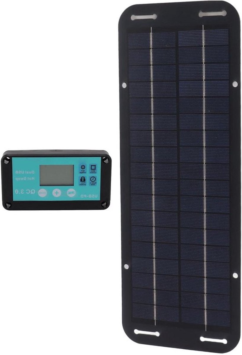 - 20W Solar Panel with Waterproof Controller for Home- Solar Cell with Waterproof Controller for Home - 20W Solar Panel