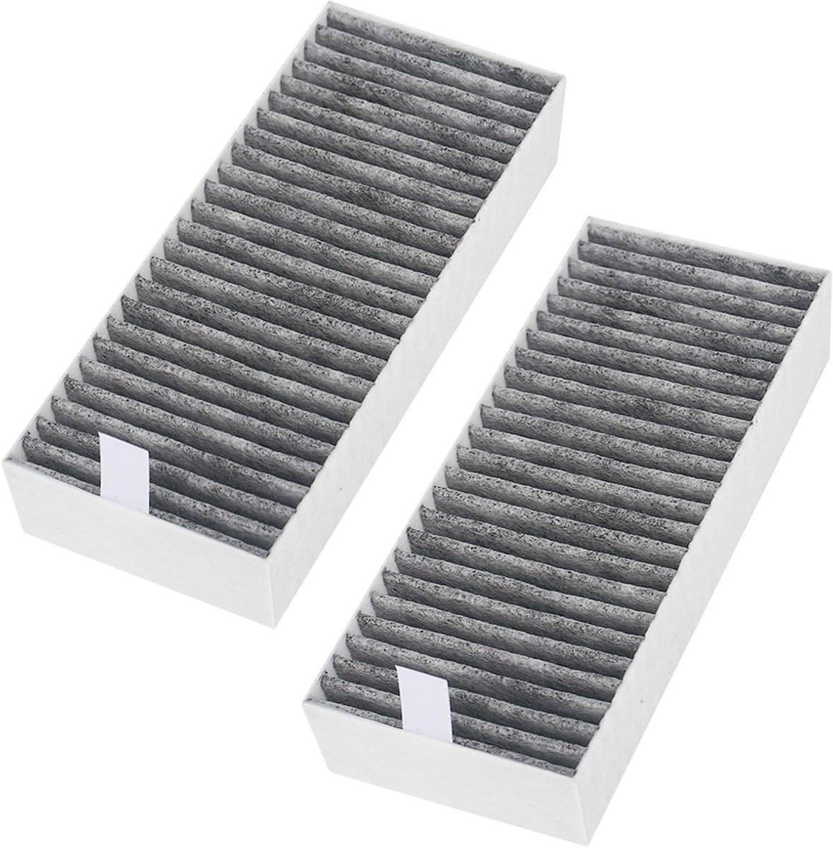Ronte - Filterset actieve koolfilter 2 stuks voor Afzuigkap - Vervangingsfilter Accessoires - Siemens Bosch Neff - Zwart