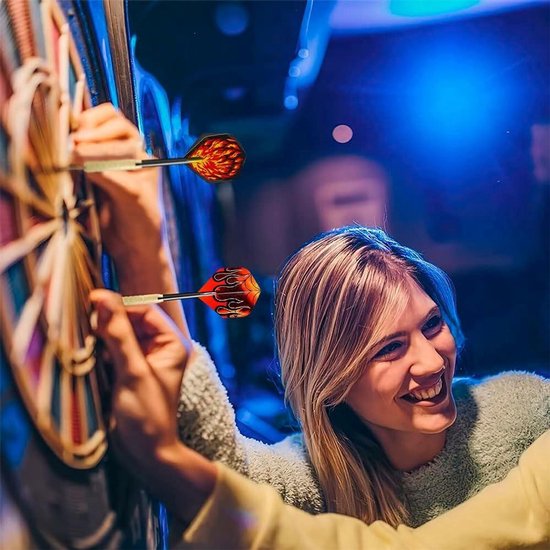 Ronte - Set van 12 softtip dartpijlen met 14 gram gewicht - Inclusief 24 stuks plastic punt dartpijlen en 100 dartaccessoires - Geschikt voor elektronische dartborden van Ronte — afbeelding 3