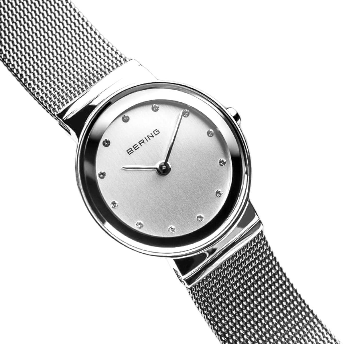 Dameshorloge Quartz met Roestvrijstalen Band en Krasvast Saffierglas