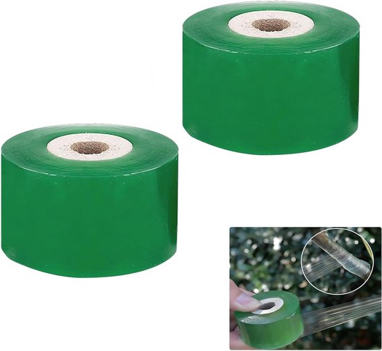 Afwerkingsband voor planten, 2 stuks, zelfklevend en transparant, 3 cm