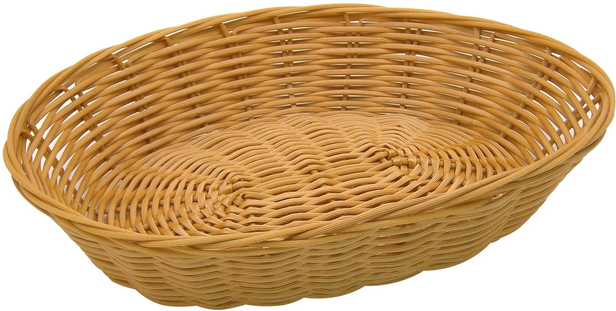 Unyqoos® Veelzijdig bruine mand van PE voor brood, fruit en decoratie