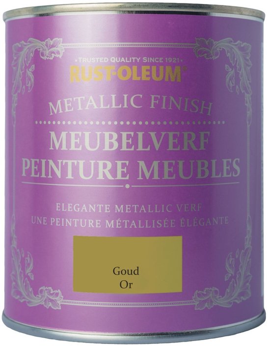 Rust-Oleum Meubelverf Metallic Goud 750ml