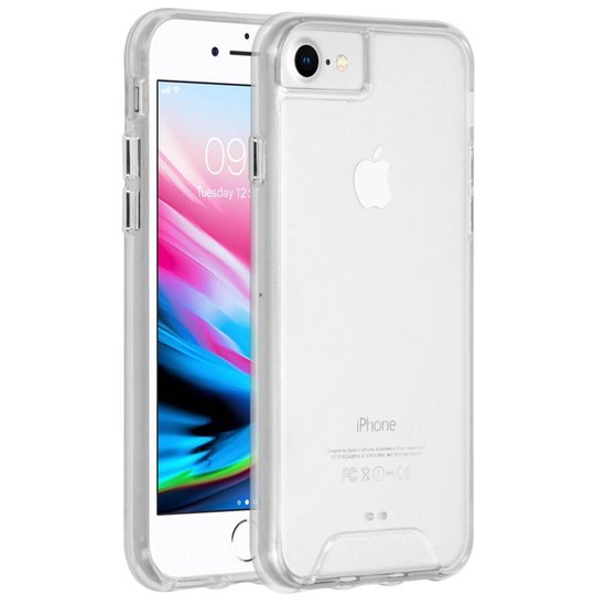 Accezz Hoesje Geschikt voor iPhone SE (2022) / SE (2020) / 8 / 7 / 6s / 6 Hoesje Shockproof - Accezz Xtreme Impact Backcover - Transparant