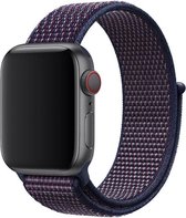 Shop4 - Bandje voor Apple Watch 4 40mm - Nylon Paars