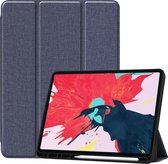 Tablet hoes geschikt voor iPad Pro 12.9 (2020) - Cowboy Cover Book Case - Donker Blauw