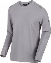 Regatta Longsleeve Karter Ii Heren Katoen/polyester Grijs Mt L