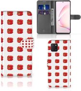 Telefoonhoesje Geschikt voor Samsung Note 10 Lite Book Case Paprika Red