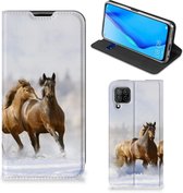 Wallet Book Case Huawei P40 Lite Smart Cover Paarden