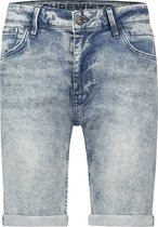 Purewhite -  Heren Skinny Fit    Korte Broek  - Blauw - Maat 30