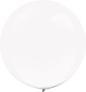 Amscan Ballonnen Kristalhelder 60 Cm Latex Wit 4 Stuks