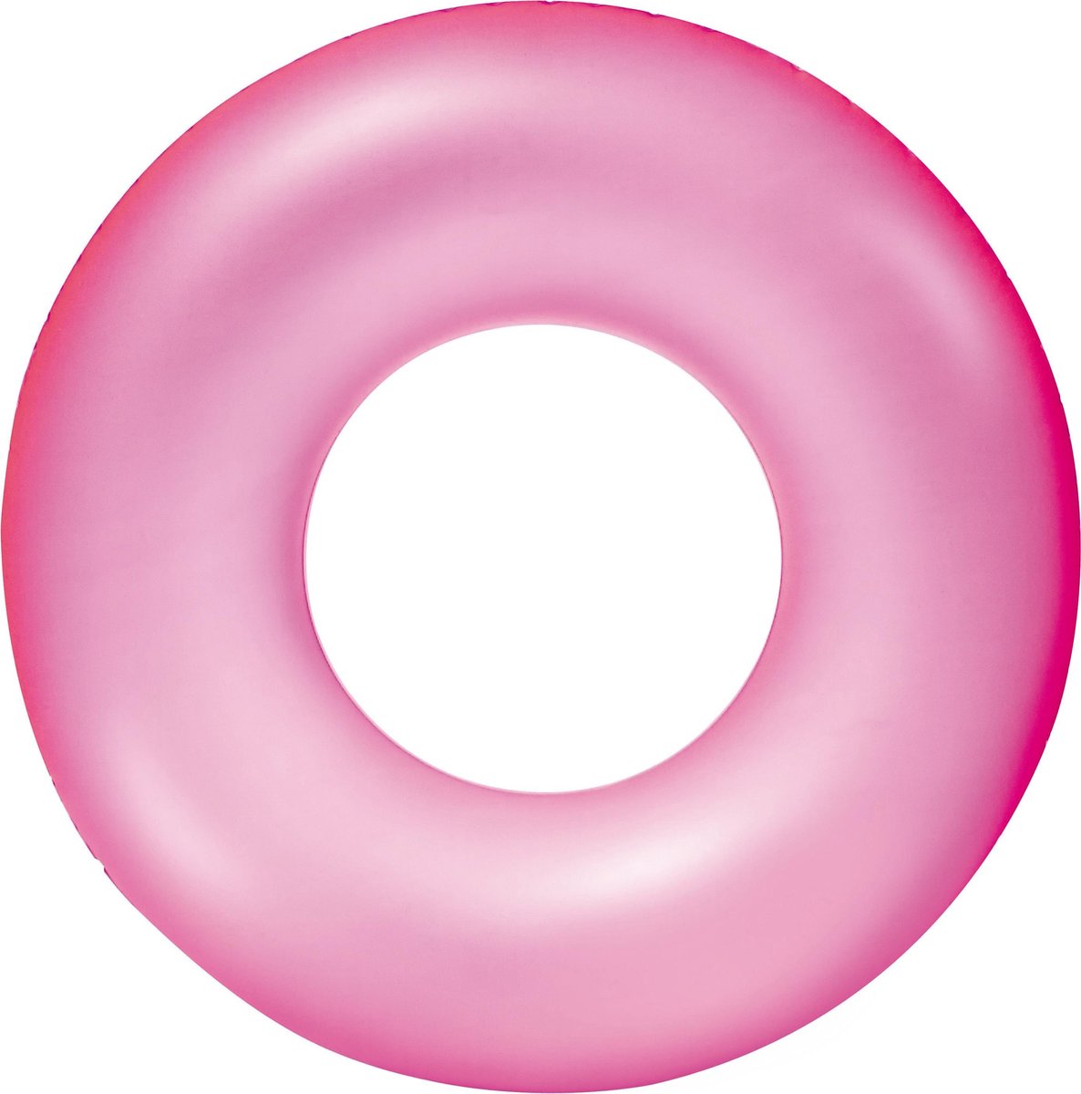Opblaasbare neon roze zwemband 76 cm voor volwassenen - Zwemringen - Veilig zwemmen - Roze zwembanden kinderen / volwassenen