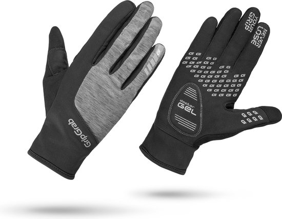 GripGrab - Women's Hurricane Windproof Winter Glove - Zwart/Grijs - Unisex  - Maat S | bol.com
