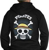 ONE PIECE - Sweat - Skull with map man black