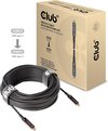 CLUB3D USB Gen 2 Type C actieve optische kabel 4K 60Hz Ultra HD unidirectioneel M/M 20 meter