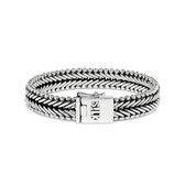SILK Jewellery - Zilveren Armband - Classic Chevron - 203.20 - Maat 20