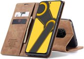 Xiaomi Redmi Note 9S/Redmi Note 9 Pro Bookcase hoesje - CaseMe - Effen Tan - Kunstleer