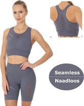 Brubeck Sport BH GYM - Naadloos Elegant en Stijlvol - Grijs M