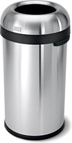 Simplehuman Bullet Open Top Prullenbak - 60 l - RVS