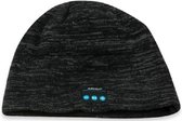 Avanca Beanie Hat with Built-in Headphones Fuzzy Black - Women - Men - Our Size Fits All - Unisex