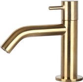 Robinet pour lavabo Differnz Mix Brushed Gold Curved