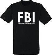 Female body inspector (FBI) t-shirt heren  | grappig | festival | carnaval | maat M