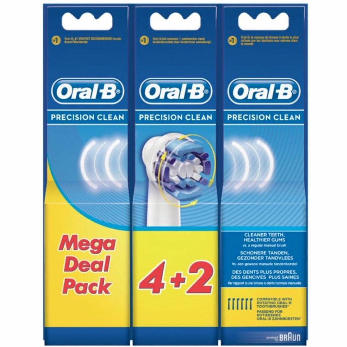 Oral B 6x Oral-B Opzetborstels Precision Clean 6 stuks