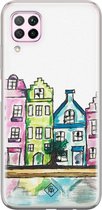 Huawei P40 Lite hoesje siliconen - Amsterdam | Huawei P40 Lite case | multi | TPU backcover transparant