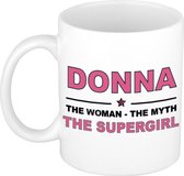 Donna The woman, The myth the supergirl cadeau koffie mok / thee beker 300 ml
