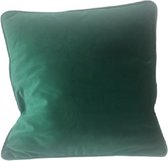 Set van 2 - Kussenhoes - Sierkussenhoes - Kussensloop - Velvet - Donkergroen - Velours - Fluweel - Groen - Sierkussen - 45x45 cm