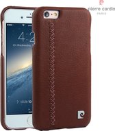 Rood hoesje van Pierre Cardin - Backcover - voor de iPhone 6-6S - Leer - Luxe cover