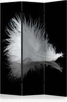Kamerscherm - Scheidingswand - Vouwscherm - White feather [Room Dividers] 135x172 - Artgeist Vouwscherm