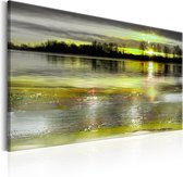 Schilderijen Op Canvas - Schilderij - Quiet Lake 120x80 - Artgeist Schilderij