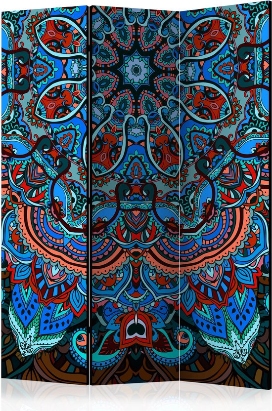 Kamerscherm - Scheidingswand - Vouwscherm - Blue Fantasy [Room Dividers] 135x172 - Artgeist Vouwscherm