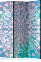 Kamerscherm - Scheidingswand - Vouwscherm - Girly Mandala (Blue) [Room Dividers] 135x172 - Artgeist Vouwscherm