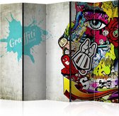 Kamerscherm - Scheidingswand - Vouwscherm - Graffiti Beauty [Room Dividers] 225x172 - Artgeist Vouwscherm