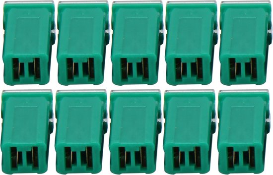 10 STKS Voertuig Auto Plastic Shell Rechte Vrouwelijke Terminal Push in Blade Cartridge PAL Fuse 40 Amp 32 V