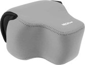 NEOpine Neopreen schokbestendige zachte draagtas met haak voor Panasonic FZ1000 camera (grijs)