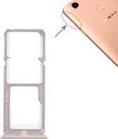 2 x SIM-kaartvak + Micro SD-kaartlade voor OPPO A79 (goud)