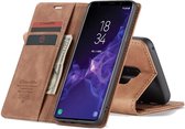 CASEME - Samsung Galaxy S9 Plus Retro Wallet Case - Bruin