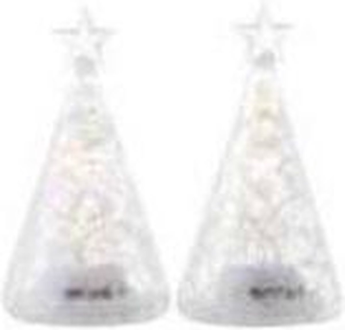 Glazen kerstboom met led verlichting aanbieding bij Dirk