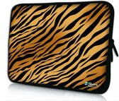 Sleevy 14 laptophoes tijgerprint - laptop sleeve - Sleevy collectie 300+ designs