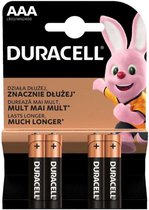 Duracell - Basic alkaline AAA-batterijen 4 Pack