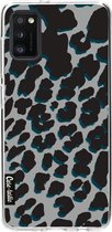 Casetastic Samsung Galaxy A41 (2020) Hoesje - Softcover Hoesje met Design - Leopard Print Grey Print