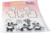 Marianne Design Eline's Clear stamps - animals Panda's