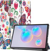 LUQ® Samsung Galaxy Tab S6 Lite Cover Book Cover - Papillons