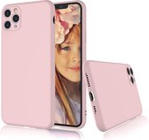 Siliconen hoesje met camera bescherming geschikt voor Apple iPhone 11 Pro Max - roze